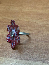 Adjustable ring in hand painted Meenakari work